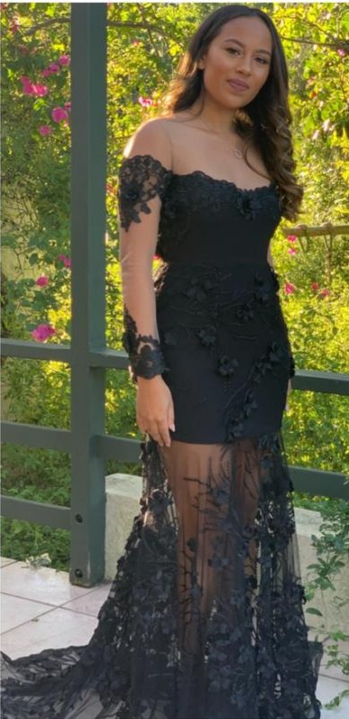 Black Lace Prom Dress - Dress Design with Debby Black